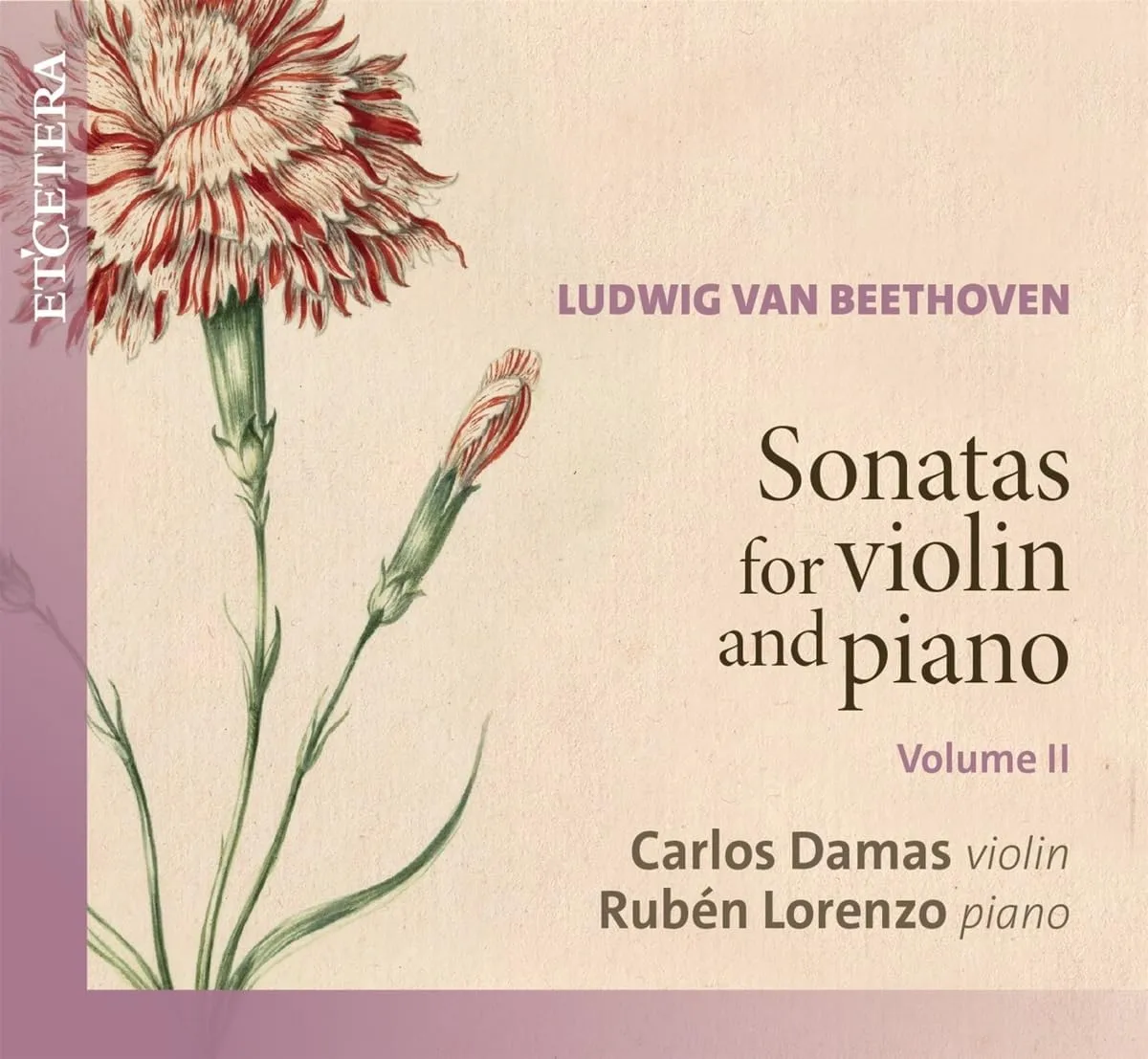 Beethoven- Sonatas for Violin and Piano, Volume II album cover
