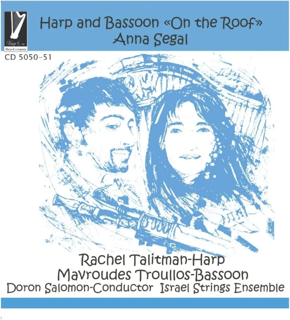 Harp and Bassoon - 'On the Roof' - Music by Anna Segal album cover