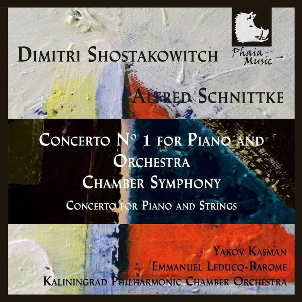 Schostakowitsch_Schnittke- 1.Klavierkonzert Op.36 _ Kammersinfonie Op.110a album cover