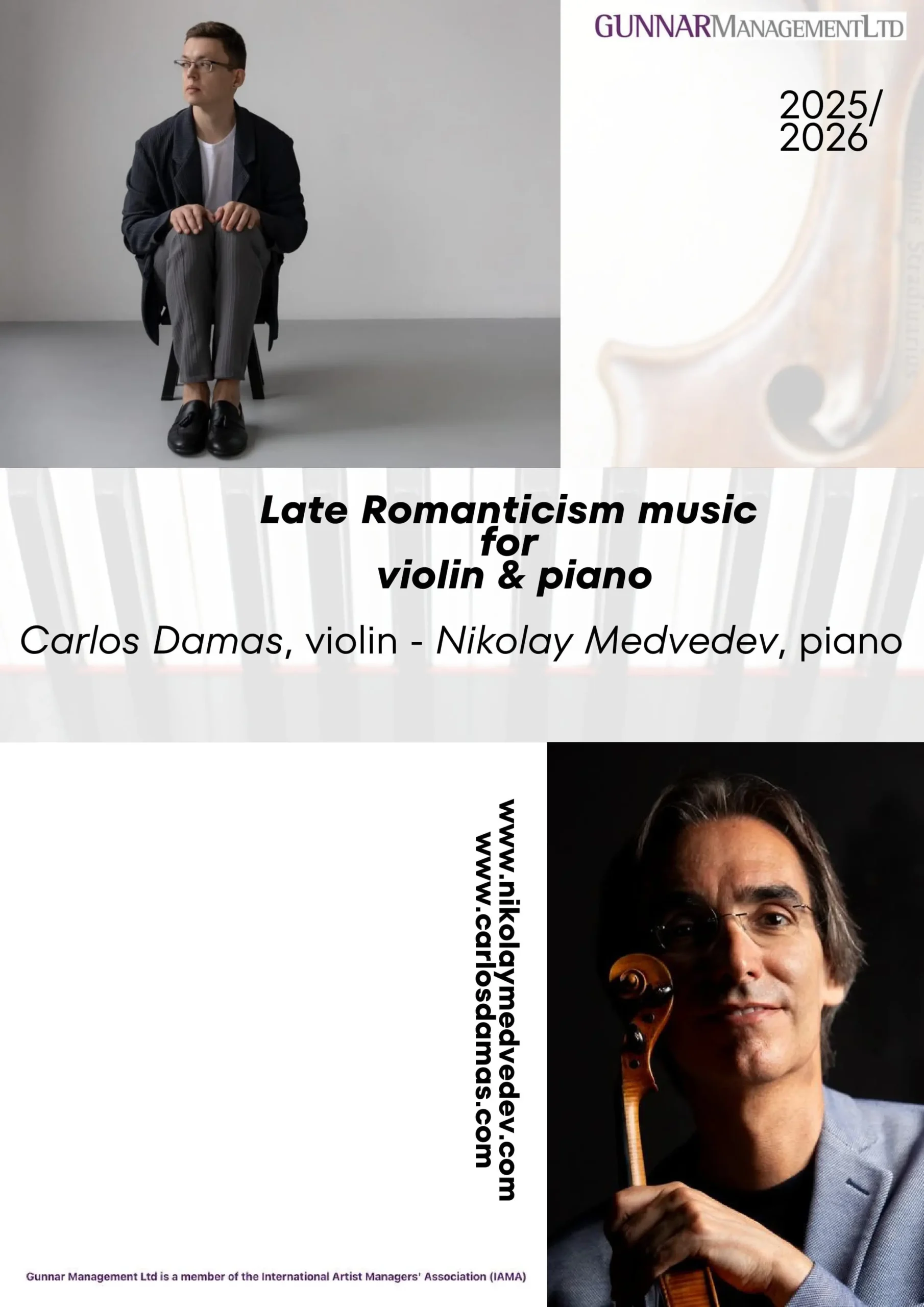 Late Romanticism music for violin & piano cover