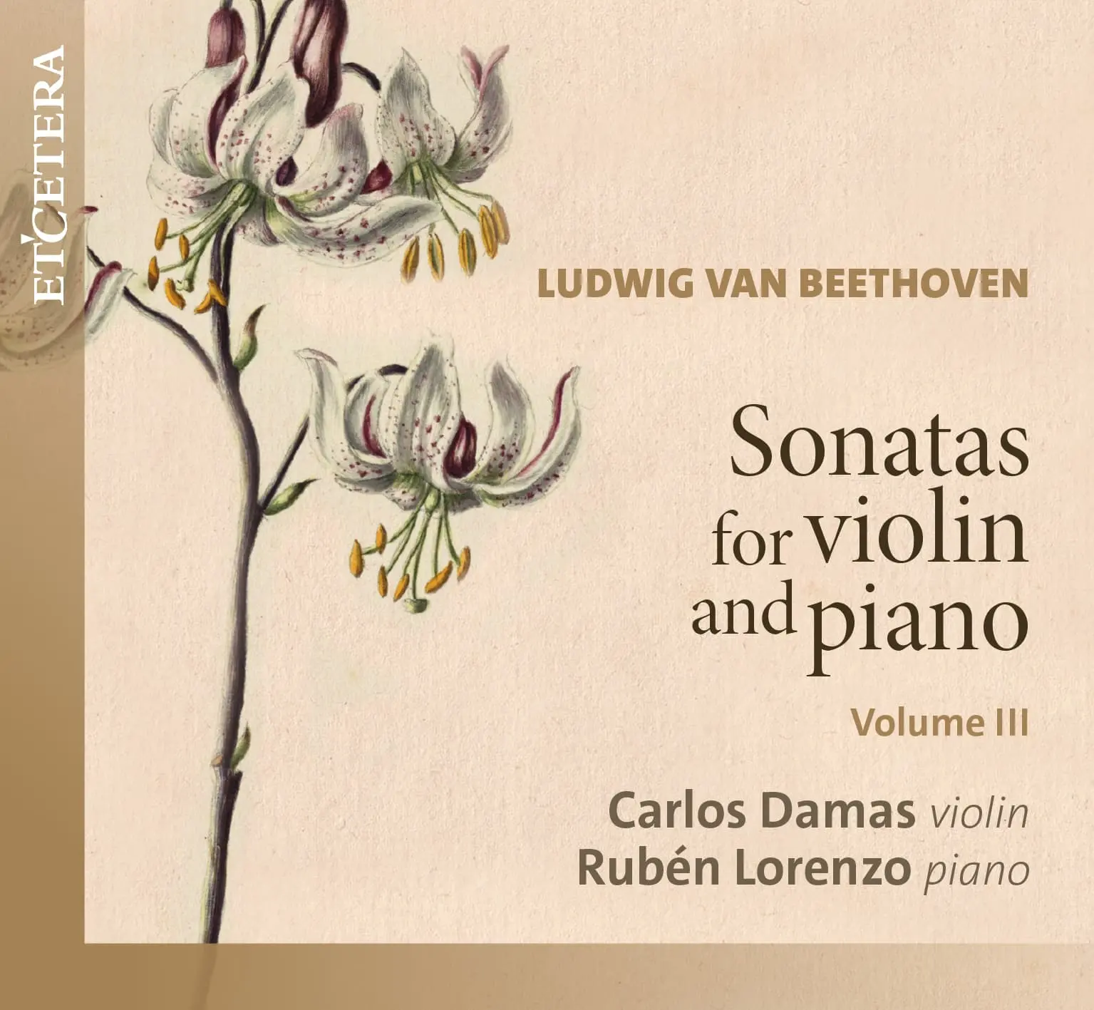Sonatas for violin and piano, Volume III cover